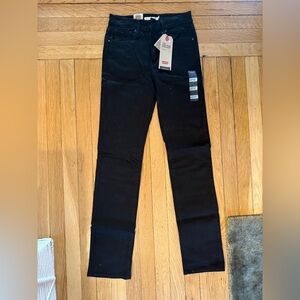 Levi's Women’s 724 High Rise Straight Black Jeans